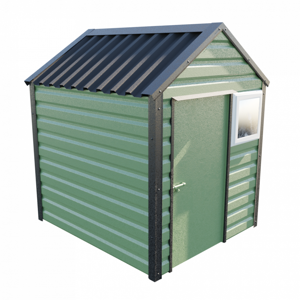 6' x 7' Apex Shed - Olive Green