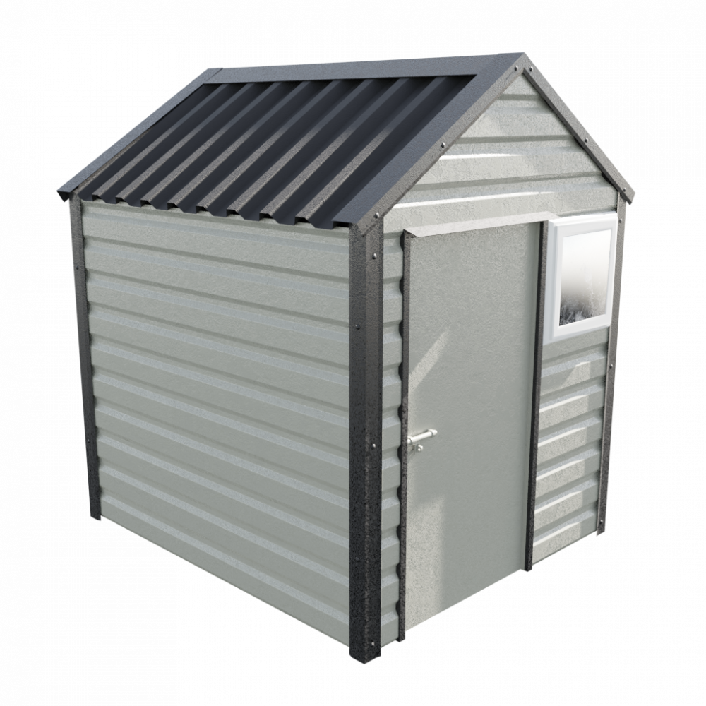 6' x 7' Apex Shed - Goosewing Grey