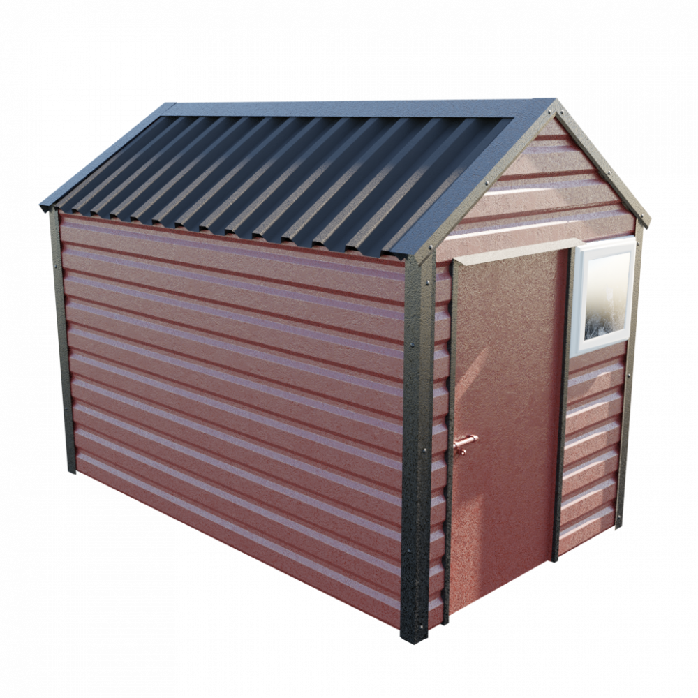 6' x 10'3" Apex Shed - Terracotta