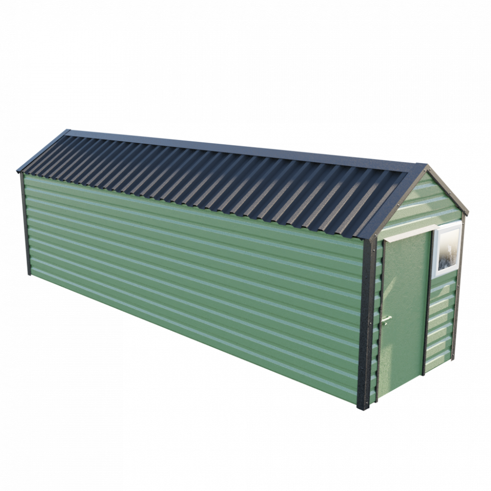 6' x 23'3" Apex Shed - Olive Green