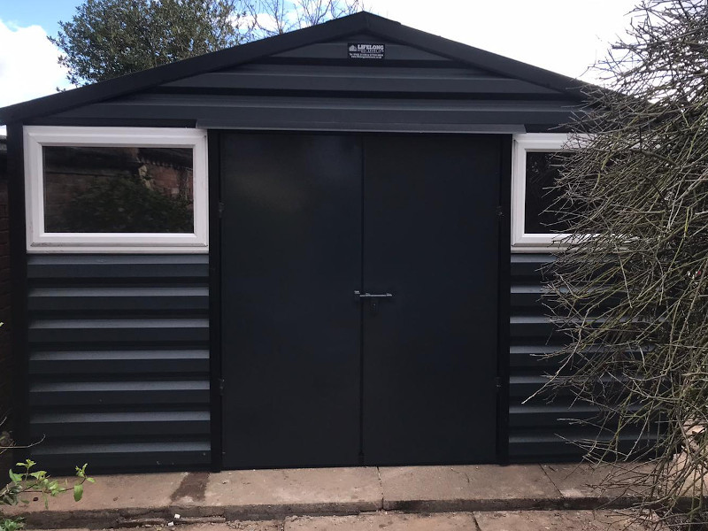 Double doors (10ft/12ft wide shed)