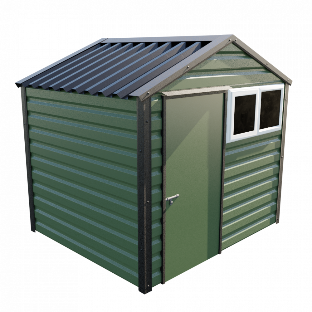 8' x 7' Apex Shed - Olive Green