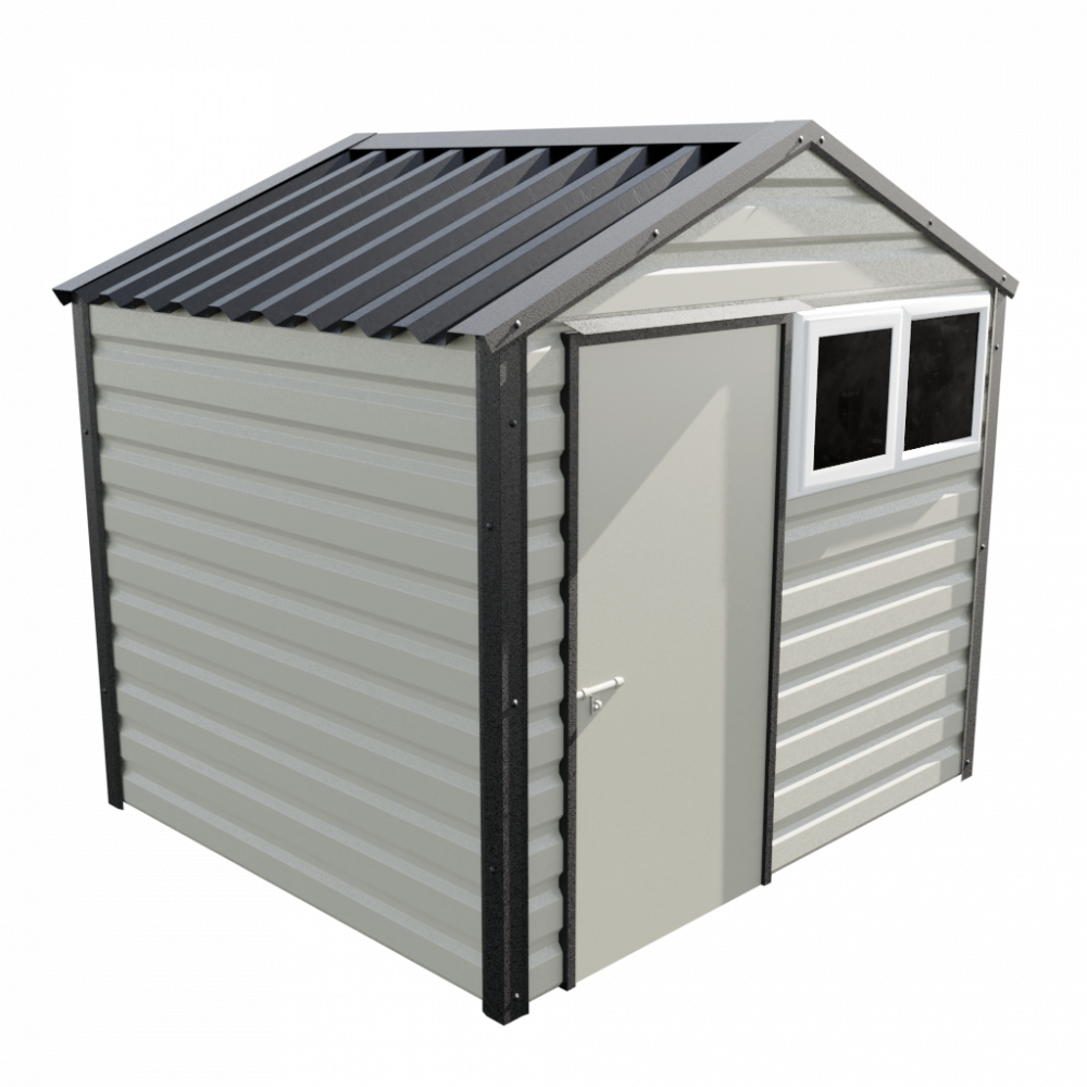 8' x 7' Apex Shed - Goosewing Grey