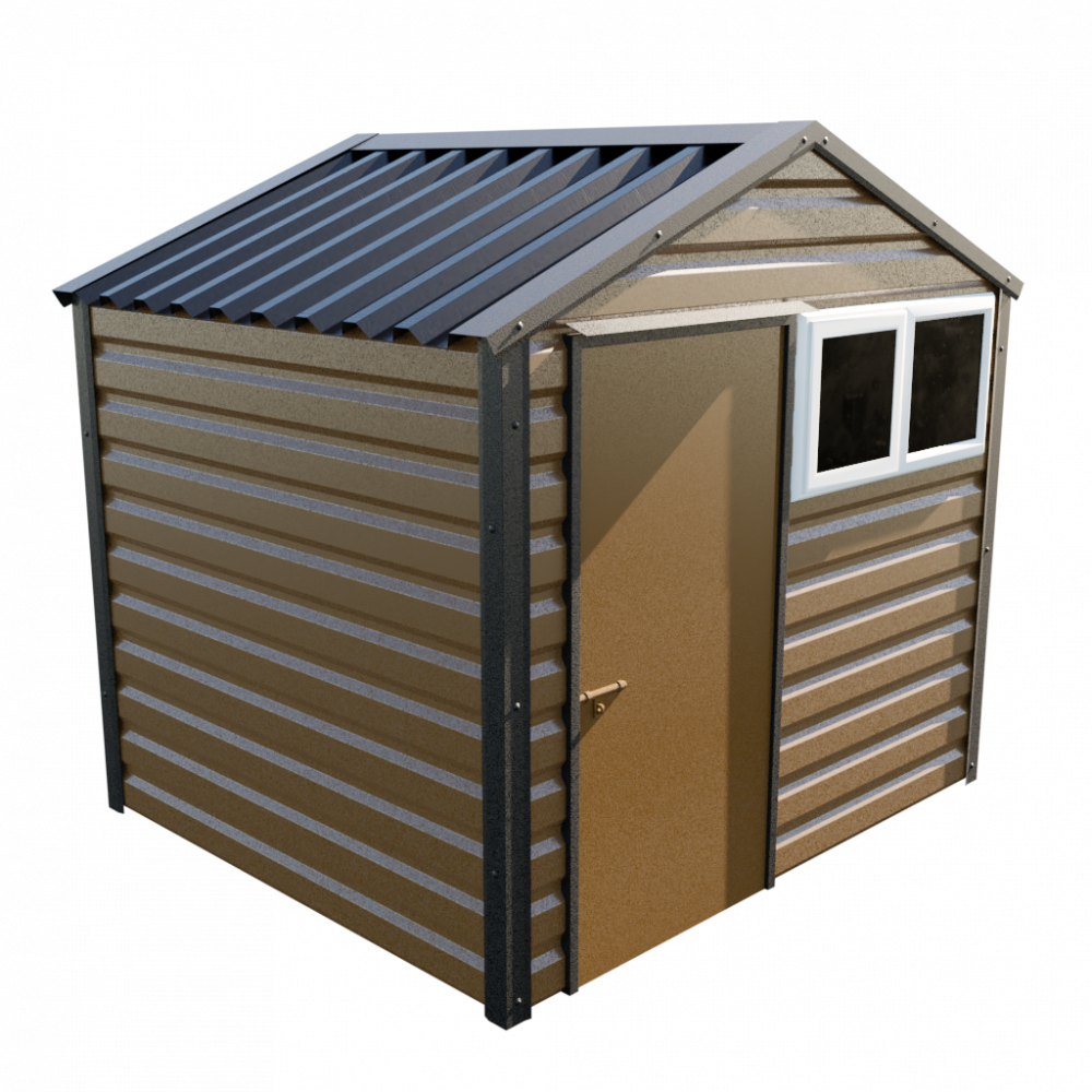 8' x 7' Apex Shed - Vandyke Brown