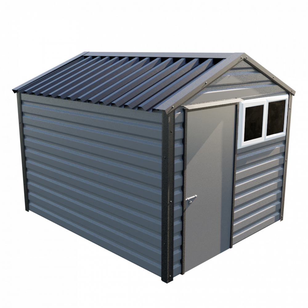 8' x 10'3" Apex Shed - Anthracite