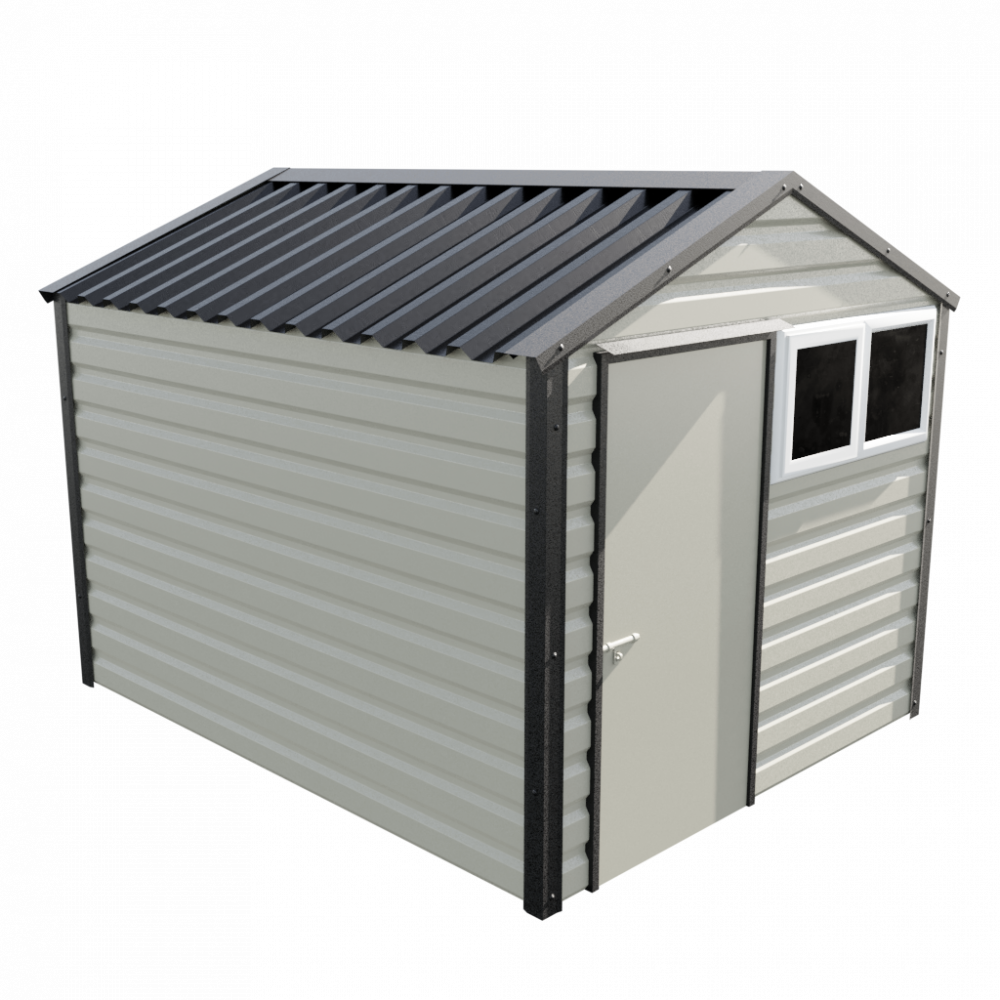 8' x 10'3" Apex Shed - Goosewing Grey