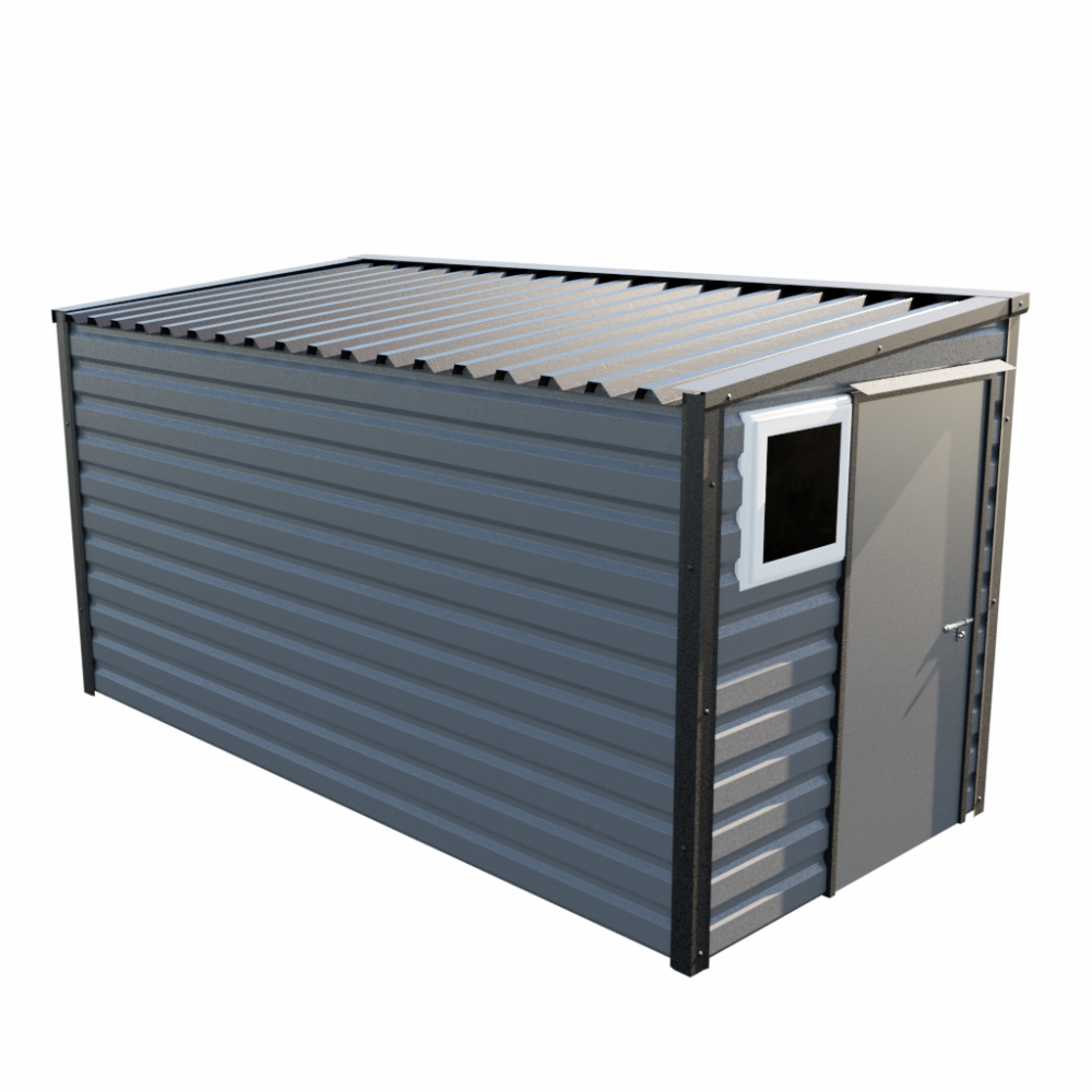 6' x 13'6" Pent Shed - Anthracite