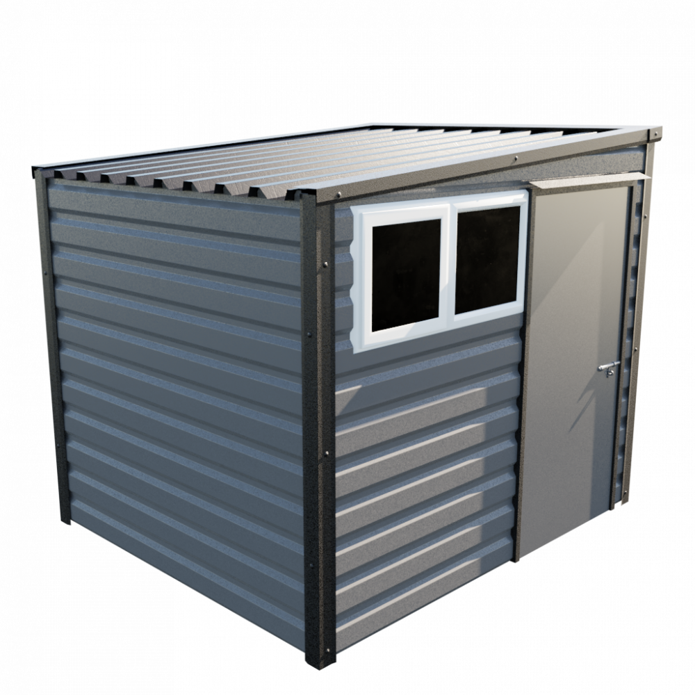 8' x 7' Pent Shed - Anthracite