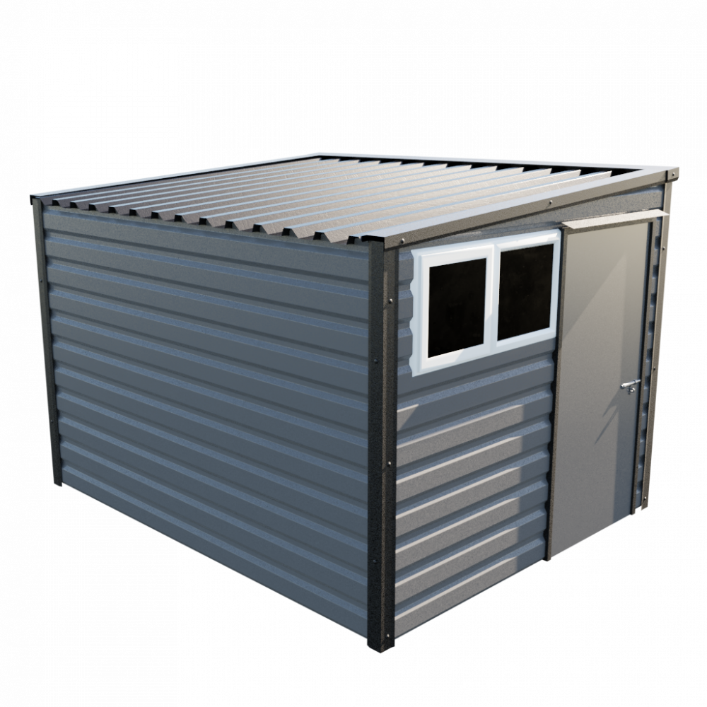 8' x 10'2" Pent Shed - Anthracite