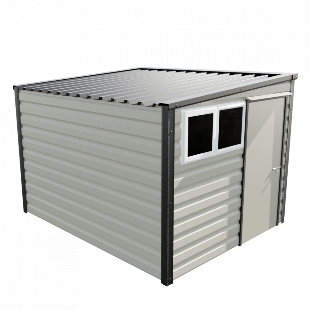 8' x 10'2" Pent Shed - Goosewing Grey