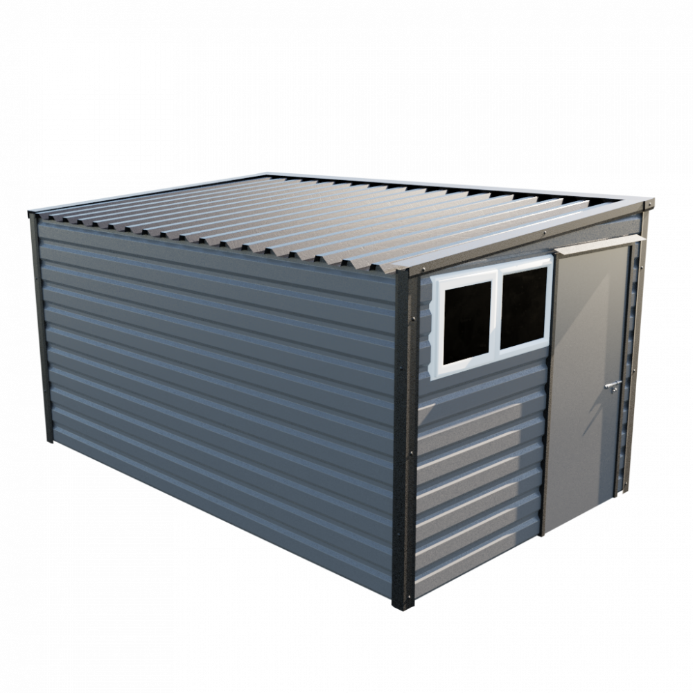 8' x 13'6" Pent Shed - Anthracite