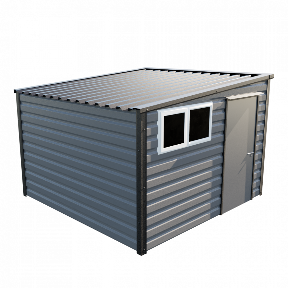 10'2" x 10'2" Pent Shed - Anthracite