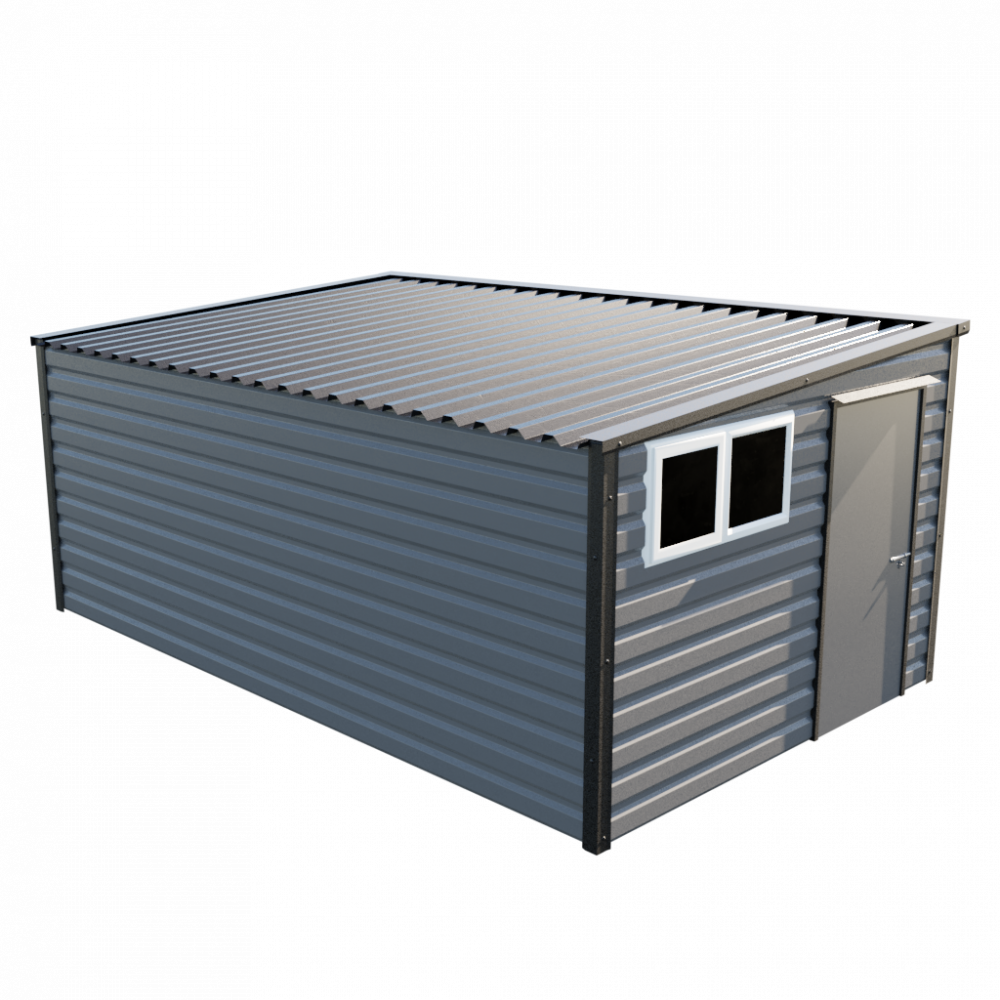 10'2" x 16'9" Pent Shed - Anthracite