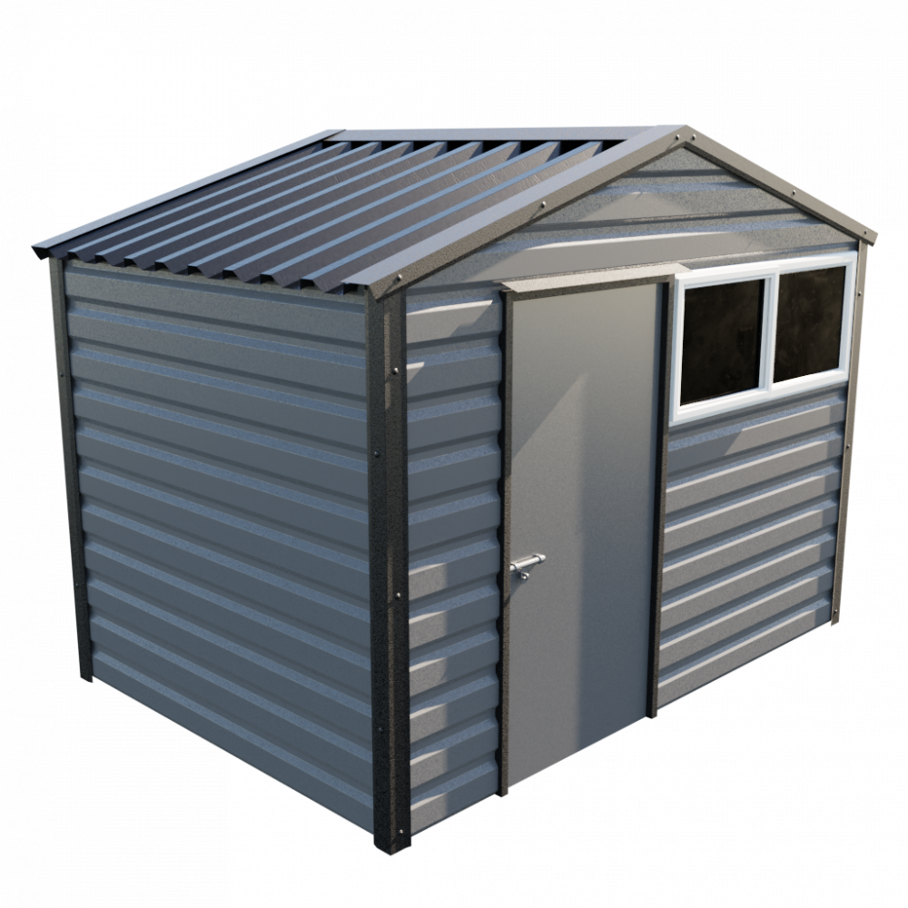 10'2" x 7' Apex Shed - Anthracite