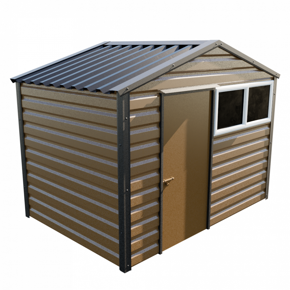 10'2" x 7' Apex Shed - Vandyke Brown