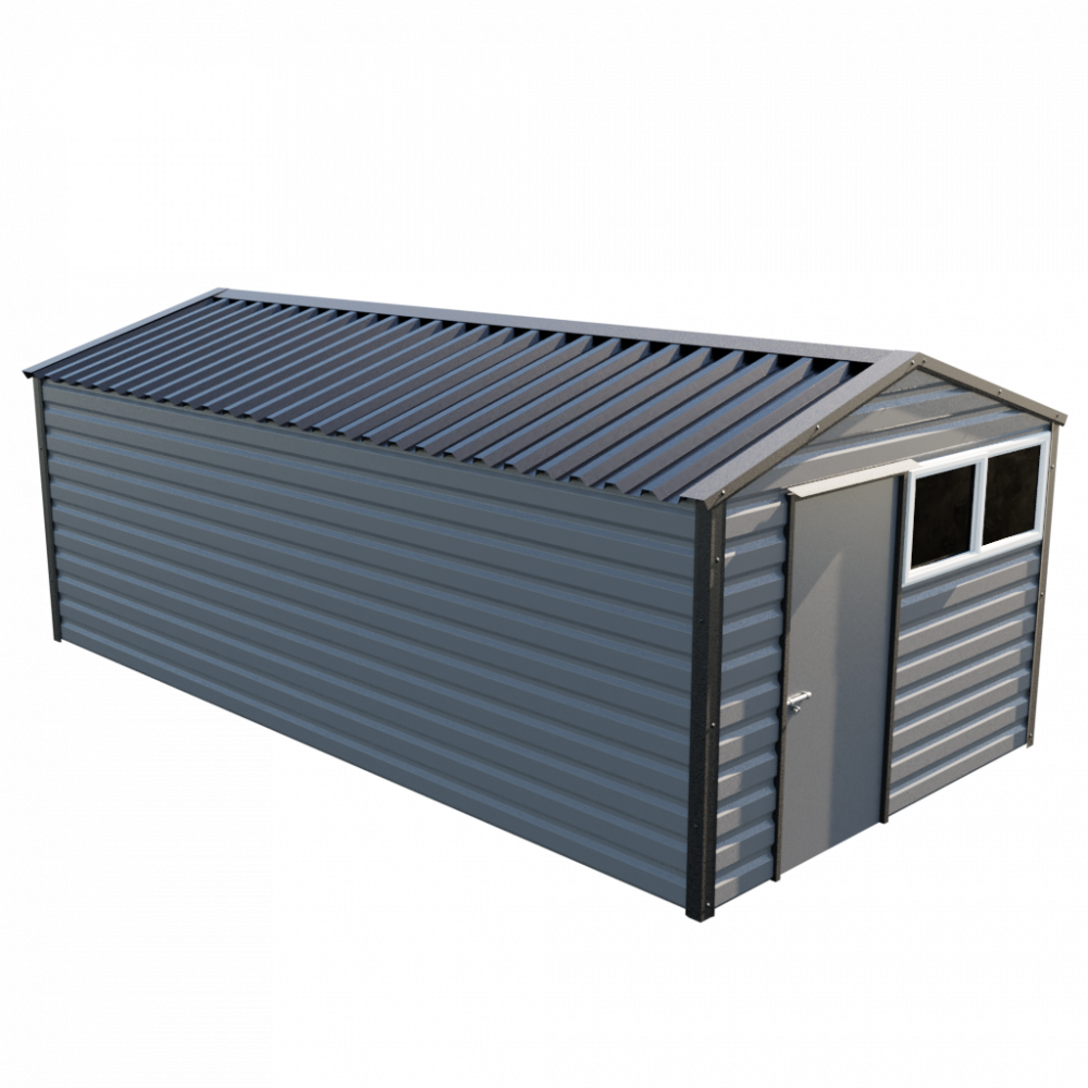 10'2" x 20' Apex Shed - Anthracite