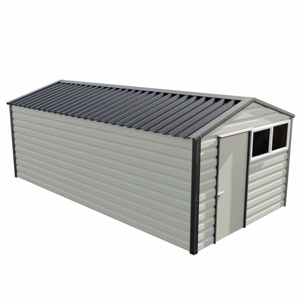 10'2" x 20' Apex Shed - Goosewing Grey