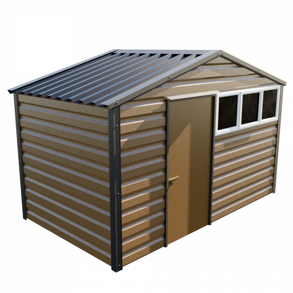 12' x 7' Apex Shed - Vandyke Brown