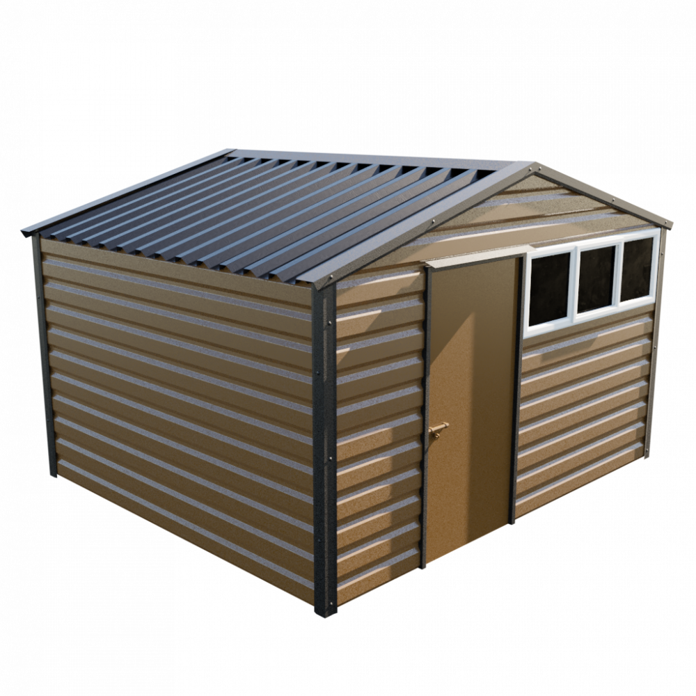 12' x 10'3" Apex Shed - Vandyke Brown