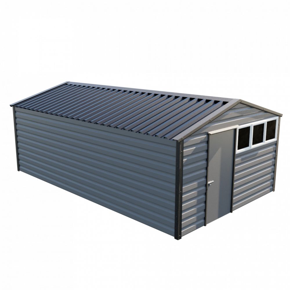 12' x 20' Apex Shed - Anthracite