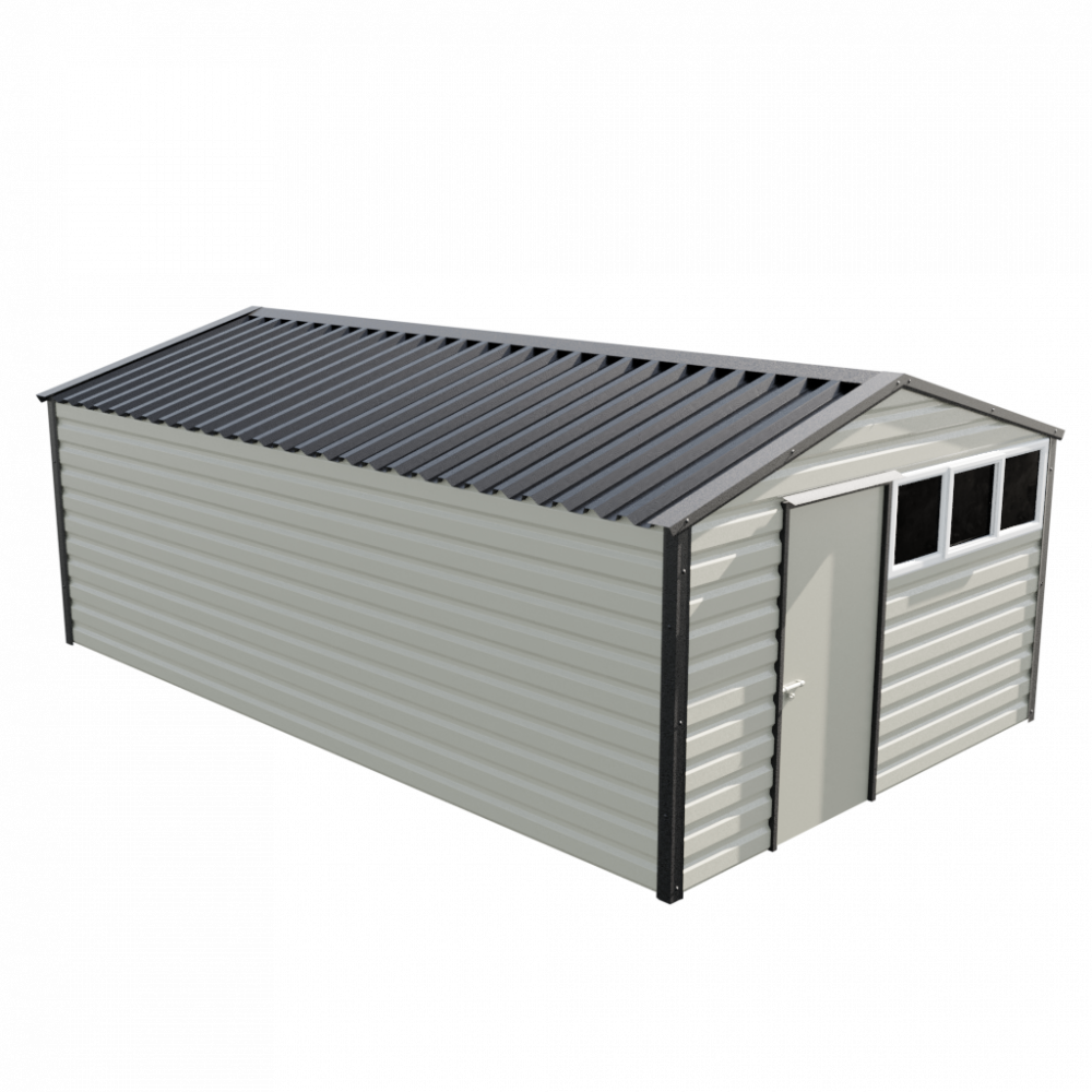 12' x 20' Apex Shed - Goosewing Grey