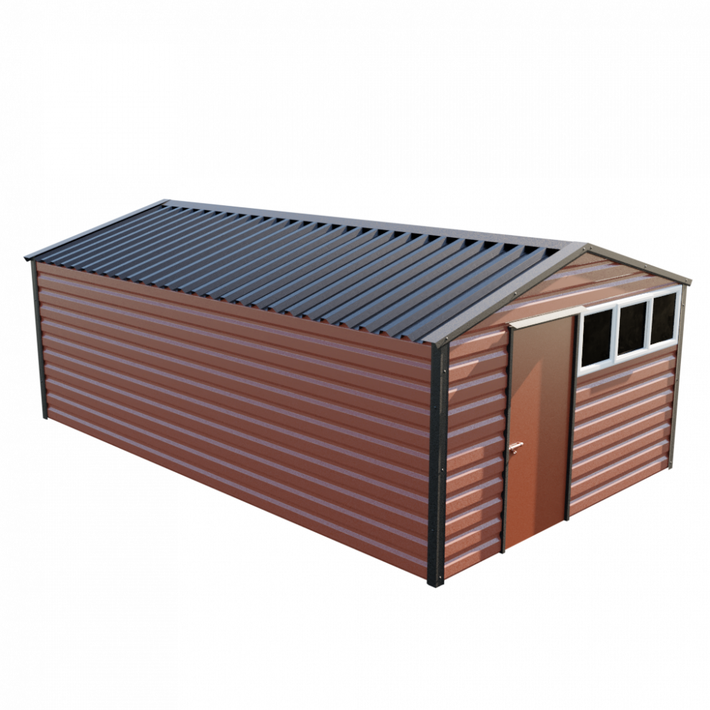 12' x 20' Apex Shed - Terracotta