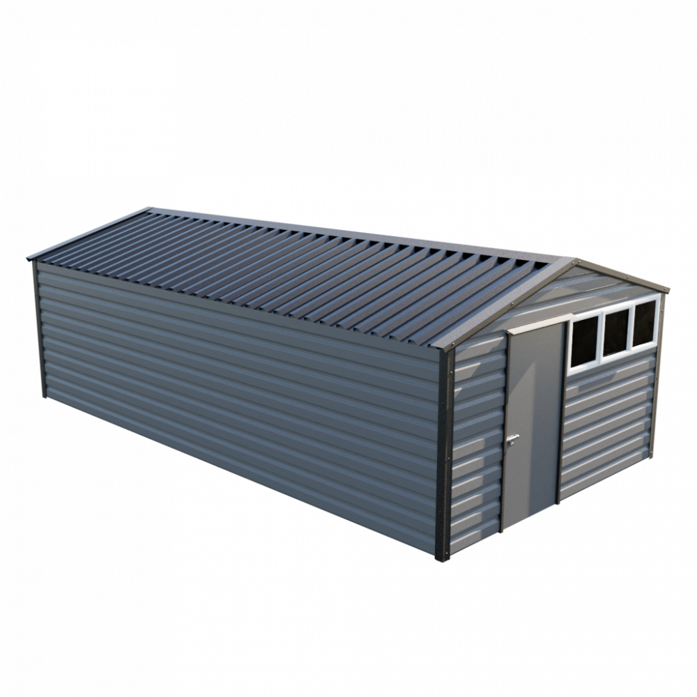 12' x 23'3" Apex Shed - Anthracite